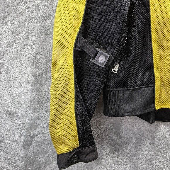 Joe Rocket Jacket Womens Medium Yellow Black Ballistic Series Mesh Motorcycle - Picture 4 of 13